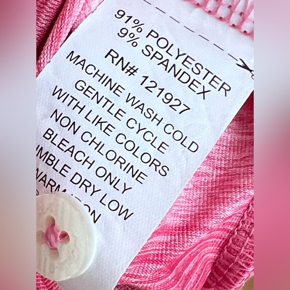 ⛳️🏌️🍓Like New Johnnie-O Wide Striped Strawberry (Heathered Pinks) Polo Men’s XL - Picture 13 of 17